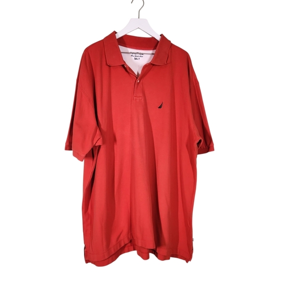 Nautica Men's Orange Polo Shirt - Picture 1 of 6